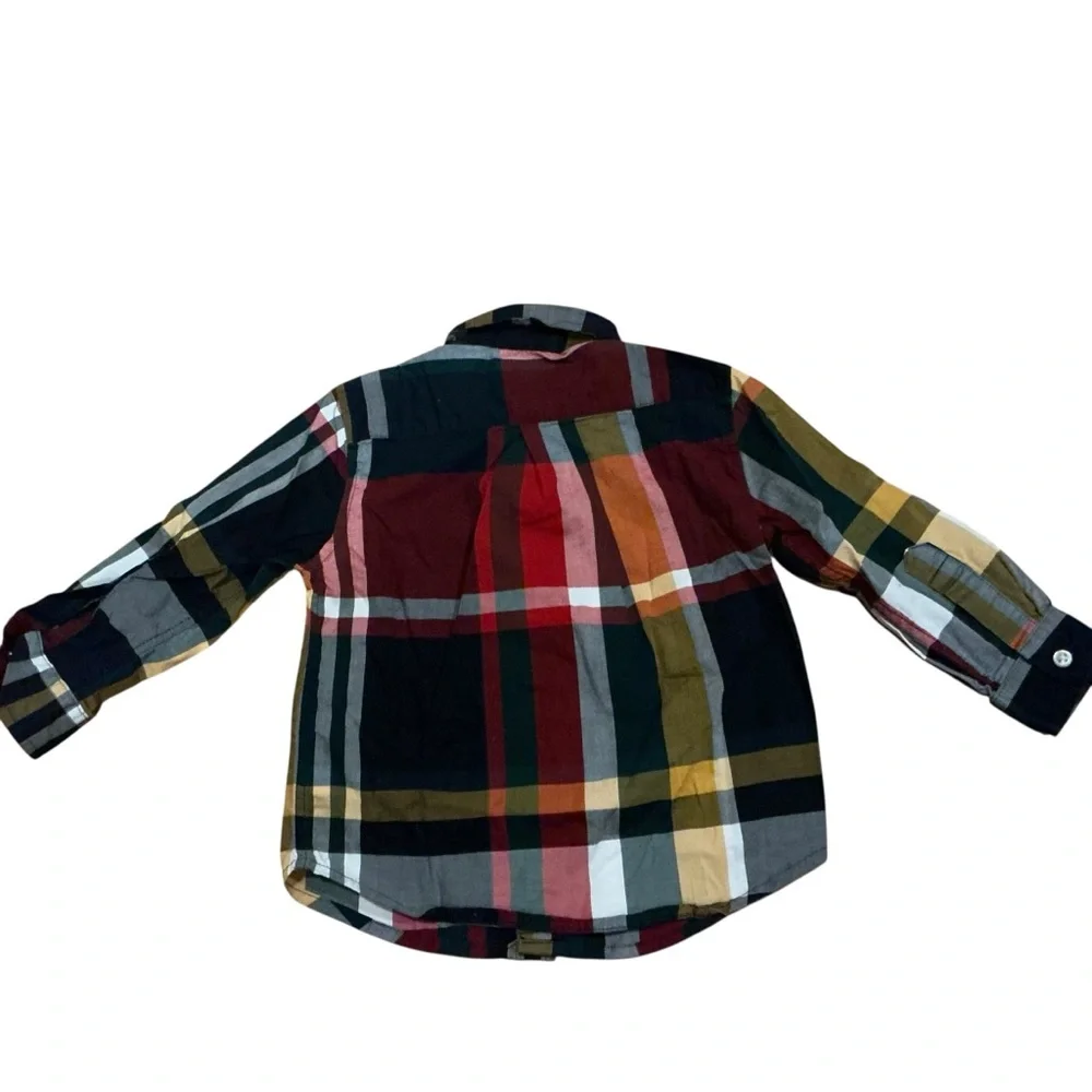 Vintage Ralph Lauren boys toddler plaid long sleeve button shirt 18 months